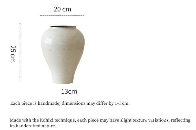 Gohobi Japanese-style Wabi Sabi Handmade Zen Large Vase 010