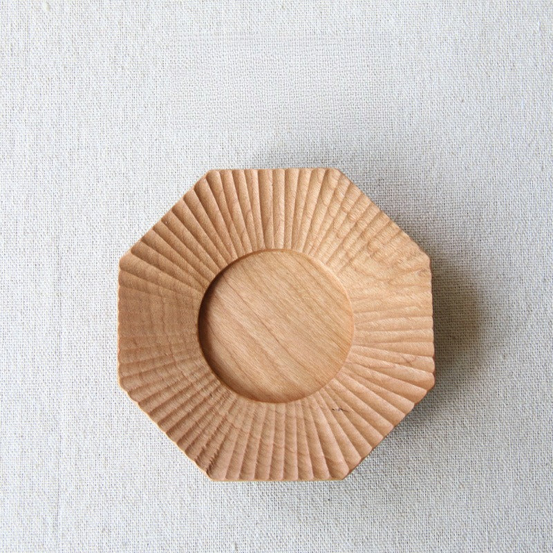 Gohobi Japanese-Style Octagonal Black Walnut Coaster