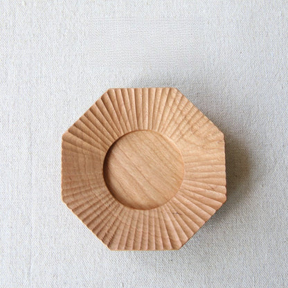 Gohobi Japanese-Style Octagonal Black Walnut Coaster