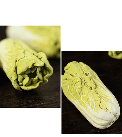 Gohobi Handmade Ceramic YiXing Clay Cabbage Ornament Tea pet