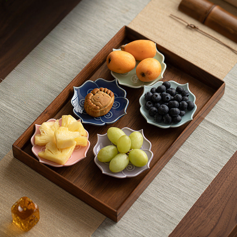 Gohobi Traditional Japanese Glazed Fruit Nuts Small Plate - Lianyun 012