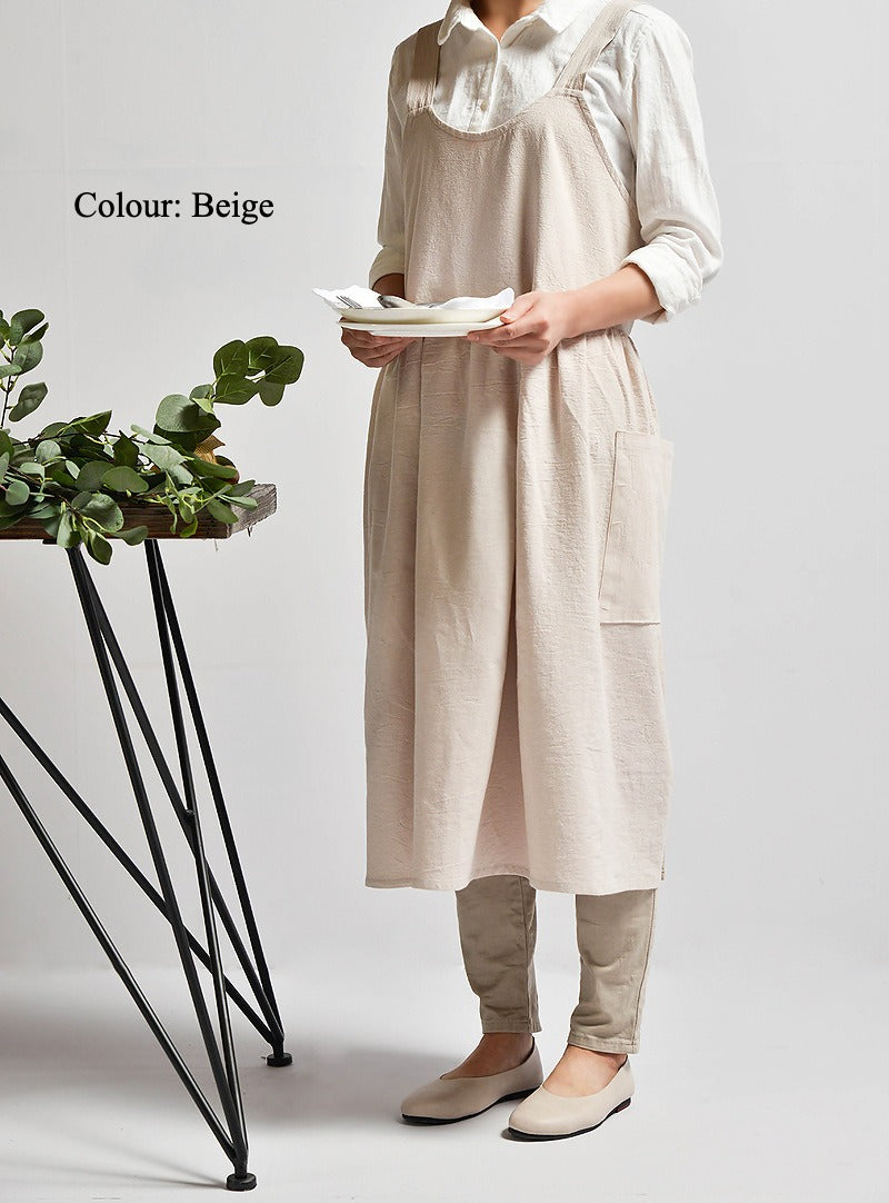 Gohobi Korean Cotton-Linen Artisan Apron