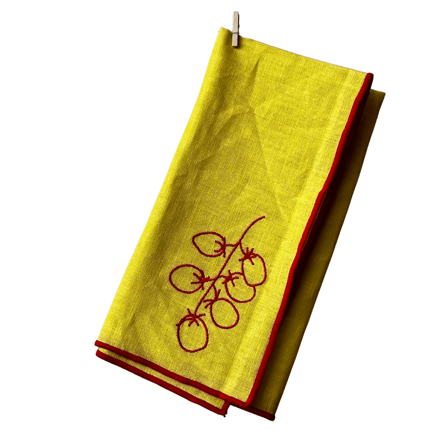 HereThe Linen Blend Napkins - Vine Tomatoes (Set of 2)