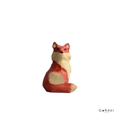 Gohobi Handcrafted Wooden Fox Ornament