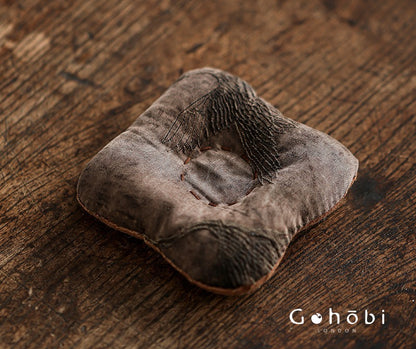 Gohobi Fragrant Cloud Silk Tea Coaster – Handmade Fabric Tea Mat for Gongfu Tea Set