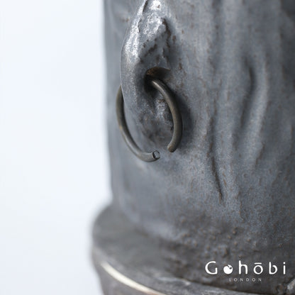 Gohobi Firewood Shino Beam Pot – Handmade 1L Ceramic Teapot