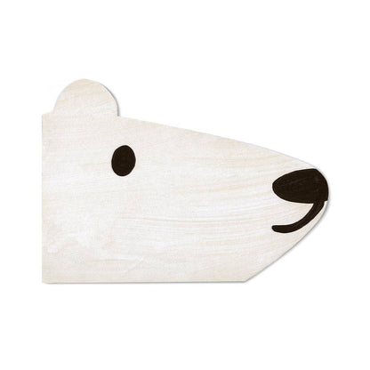 Mortlake Papers Polar Bear Shaped Greeting Card [Made in the UK]