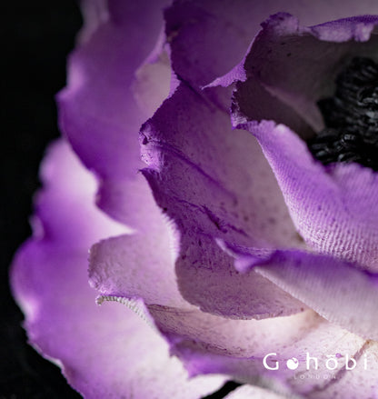 Gohobi Handmade Floral Incense Holder 010 - Purple and Pink Peony