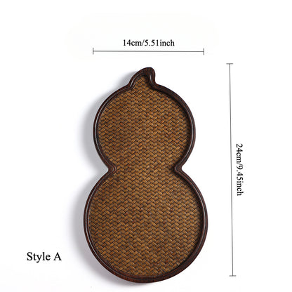 Gohobi Bamboo Mat Surface Tea Tray