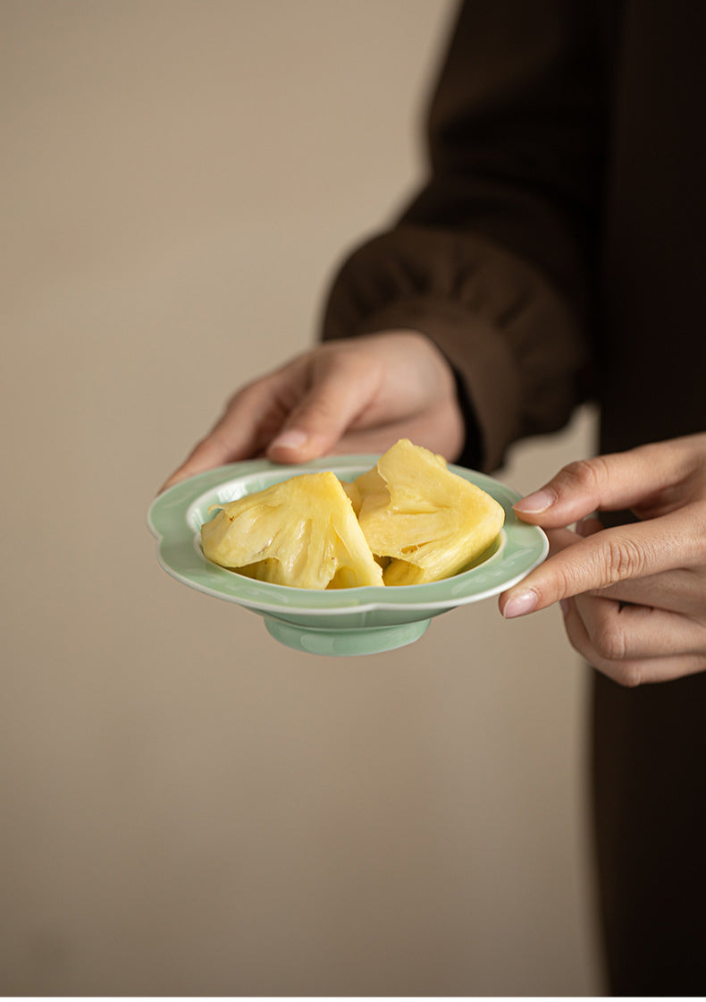 Gohobi, petite assiette de fruits glacés traditionnels japonais - Begonia Lotus 008