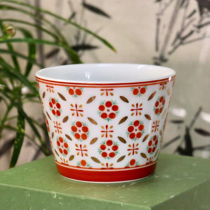 [清和堂 x Gohobi Gallery] Hand-painted Golden Red Lotus Tea Cup Coffee Cup