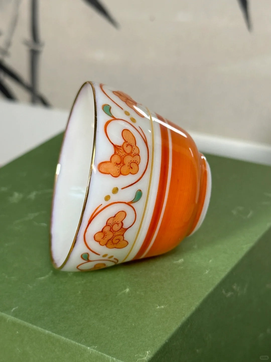 [清和堂 x Gohobi Gallery] Hand-painted Ganoderma Lucidum Pattern Tea Cup