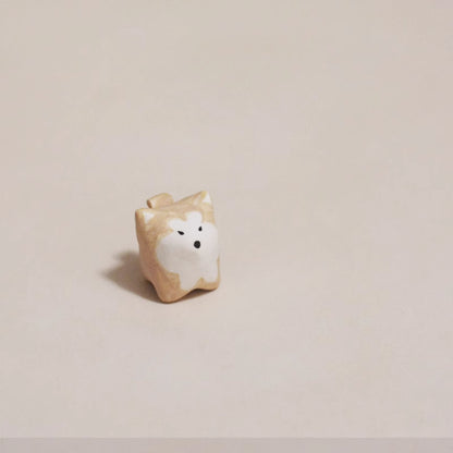 Gohobi x Little Diary Handmade Ceramic Akita Shiba Inu Dog