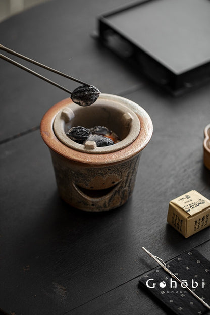 Gohobi Shino Kiln-Transformed Rattan Beam Teapot – Large Household Brewing Kettle