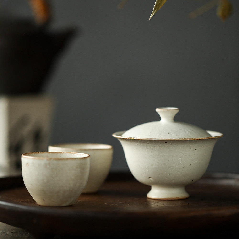 Gohobi Jingdezhen Artisan Japanese-Style High-Footed Gaiwan