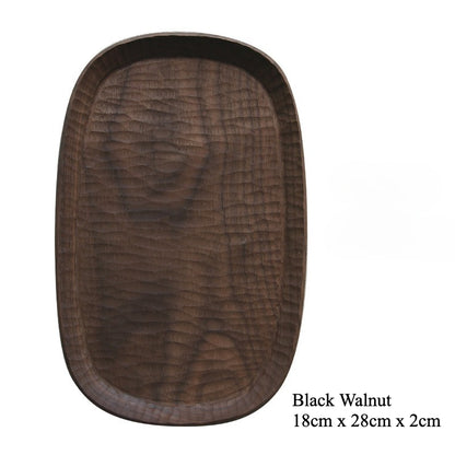 Gohobi Japanese Handcrafted Solid Wood Serving Tray