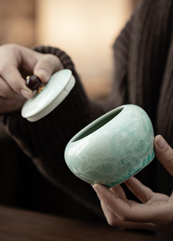 Gohobi Crystal Glazed Storage Jar 002