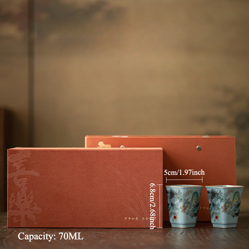 Gohobi Square Dragon Teacup