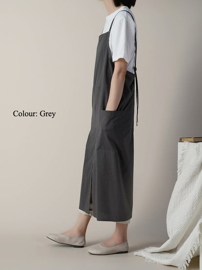 Gohobi Korean Cotton-Linen Adjustable Apron