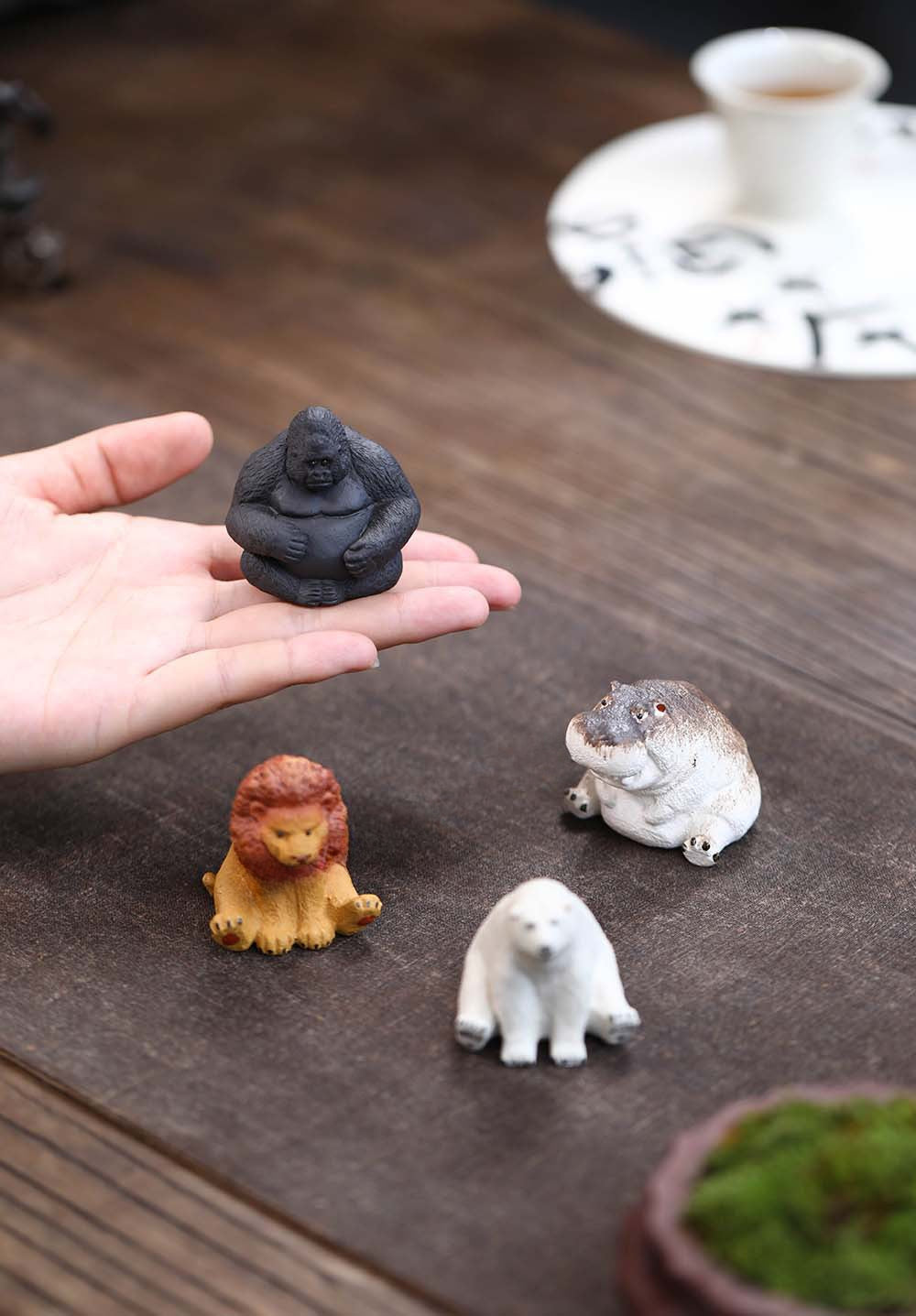 Gohobi Handmade Ceramic YiXing Clay Animals Ornament Tea pet