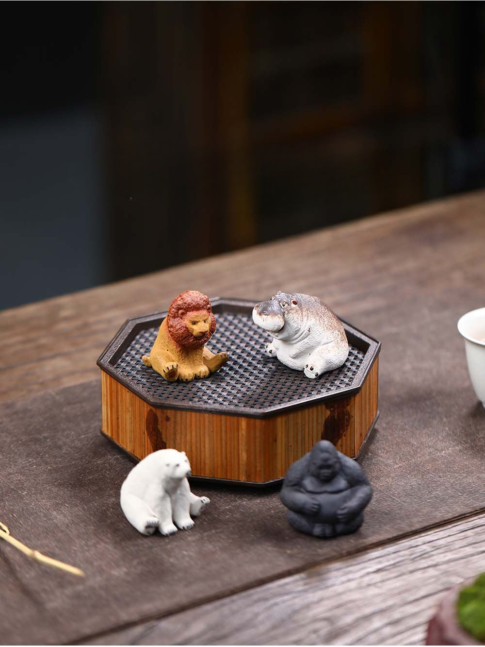 Gohobi Handmade Ceramic YiXing Clay Animals Ornament Tea pet