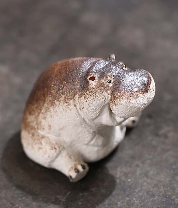 Gohobi Handmade Ceramic YiXing Clay Animals Ornament Tea pet