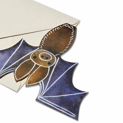 Mortlake Papers Bat Card | Halloween Cards | Halloween Decorations | Gifts | Greeting Card [Made in the UK]