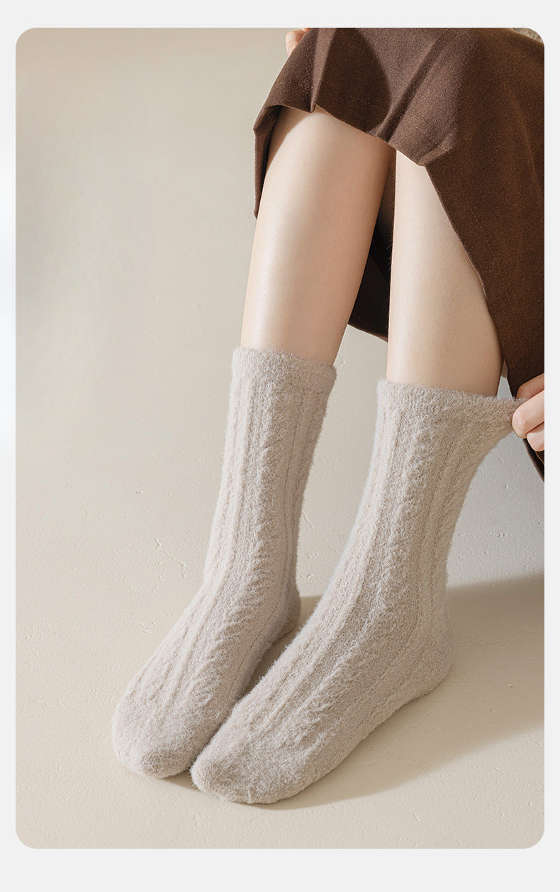 Gohobi Velvet Thickened Twist Socks