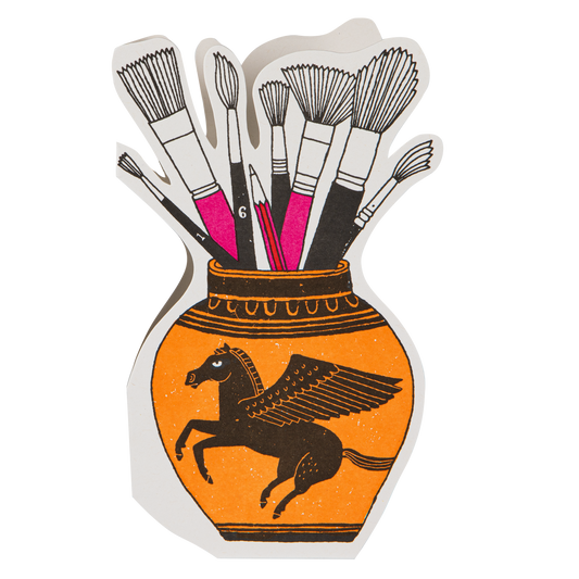 Gohobi x Archivist Gallery The Artists Pot | Letterpress Cards | Cut-out Cards [Made in the UK]