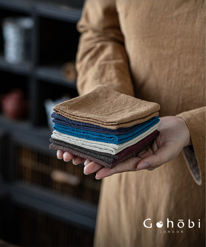 Gohobi Zen Ramie Tea Towel – Absorbent Tea Cloth for Gongfu Tea Table and Teapot