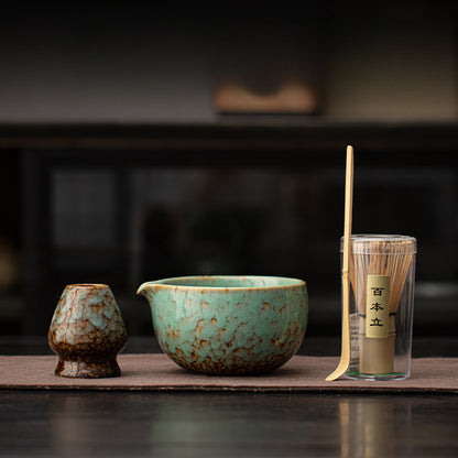 Gohobi Ceramic Matcha Set 038 Flow Glaze