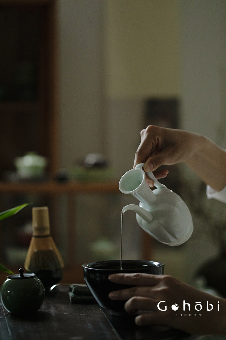 Gohobi Song-Inspired Matcha Travel Tea Set – Jianzhan Bowl with Travel Bag