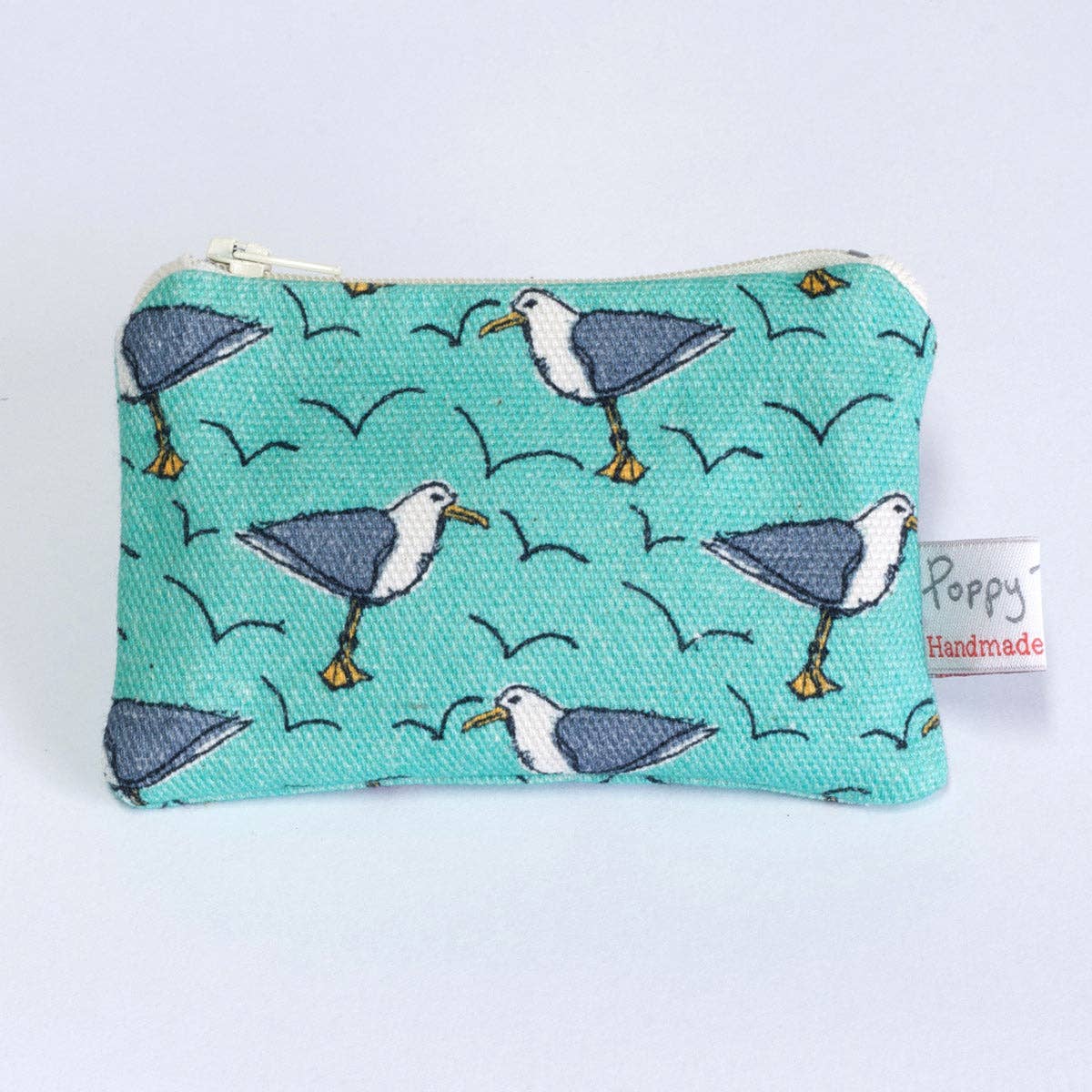 Gohobi x Poppy Treffry Cheeky seagull small useful purse [Made in the UK]