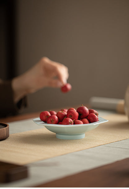 Gohobi Traditional Japanese Glazed Fruit Nuts Small Plate - Octagon 005