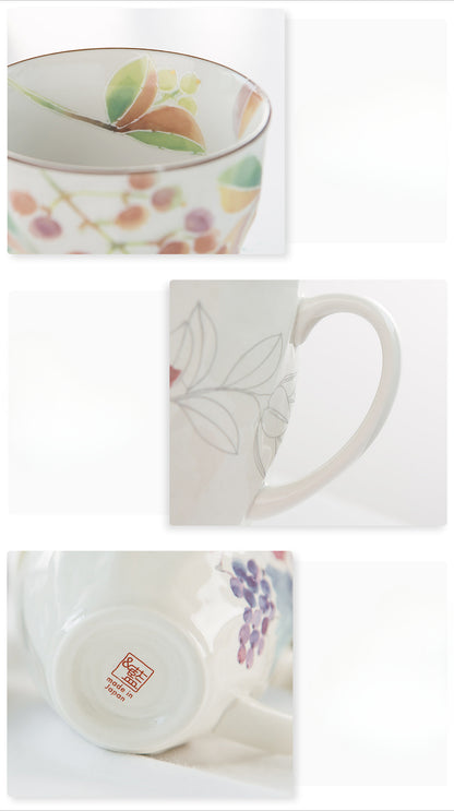 [Made In Japan] Gohobi Japanese Flowers Mug Coffee Cup