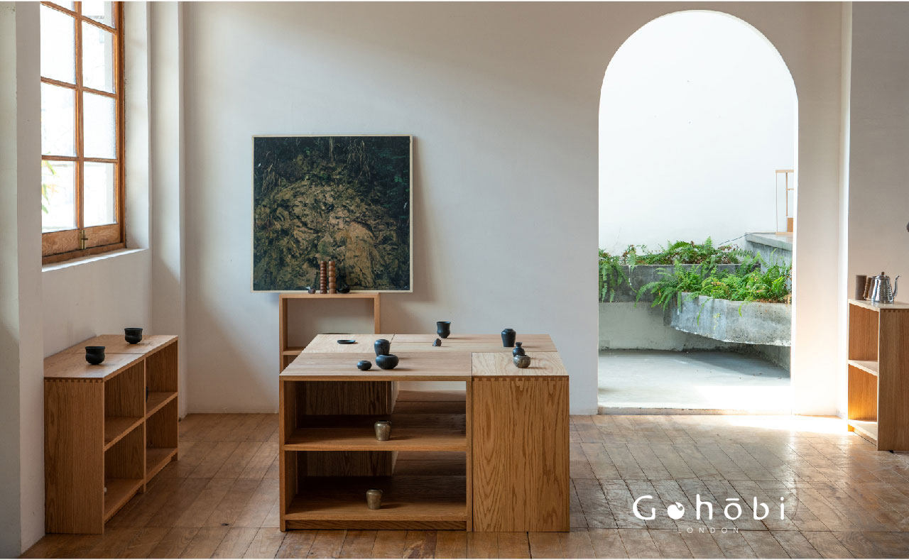 Gohobi Handmade Solid Wood Display Cabinet – Studio Storage Display Collection Cabinet | FSC Certified Furniture