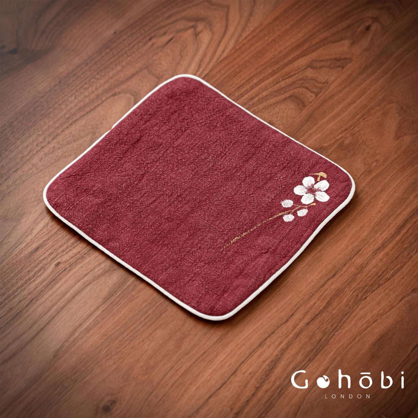 Gohobi Handmade Cotton Linen Tea Towel – Japanese Style Absorbent Zen Tea Cloth