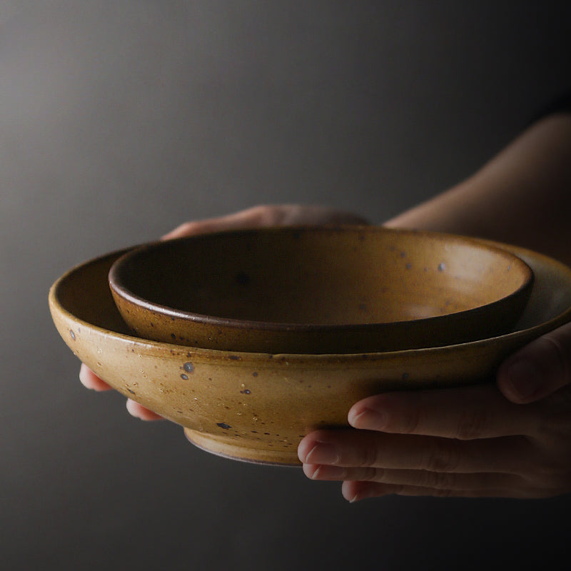 Gohobi Jiutu Coarse Pottery Plate