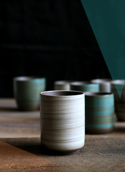 Gohobi Hand-Painted Kiln-Changed Ceramic Cup