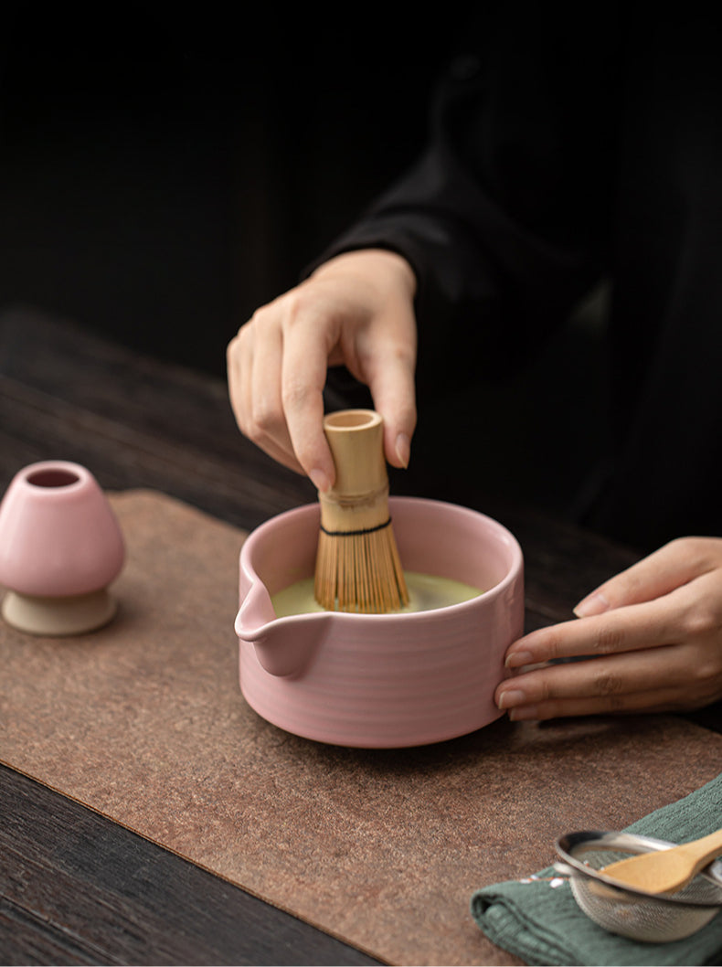 Gohobi Ceramic Matcha Set 041 Pink