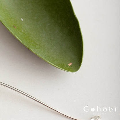Gohobi Green Leaf Tea Spoon Set – Ceramic Gold Accent Tea Scoop and Tea Needle Set