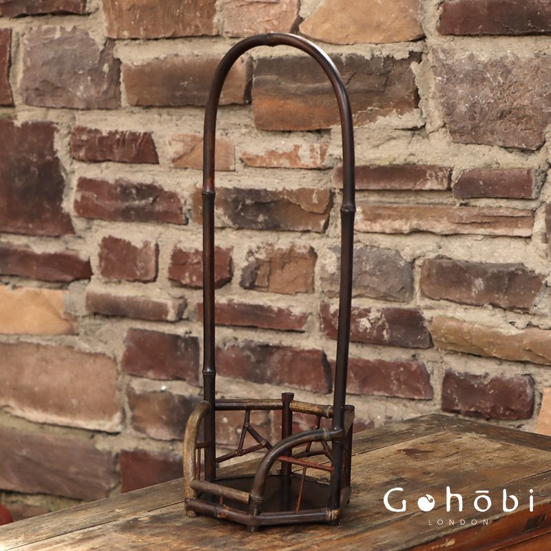 Gohobi Bamboo Lifting Beam Cooling Stove Rack – Kung Fu Tea Stove Stand for Tea Ceremony Accessories