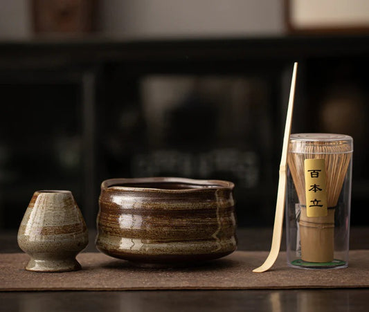 Gohobi Classic Ceramic Bowl Matcha Set