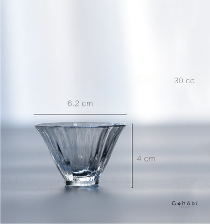 Gohobi Handmade Flower Glass Tea Cup