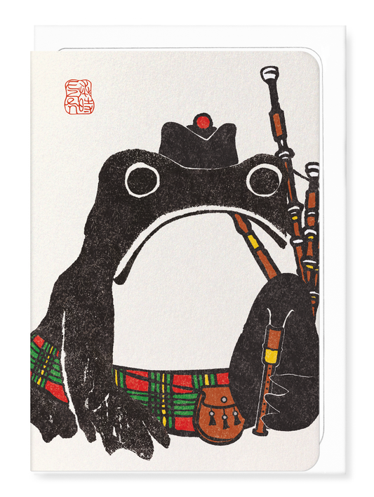 Ezen Designs SCOTTISH EZEN FROG: Greeting Card [Made in the UK]