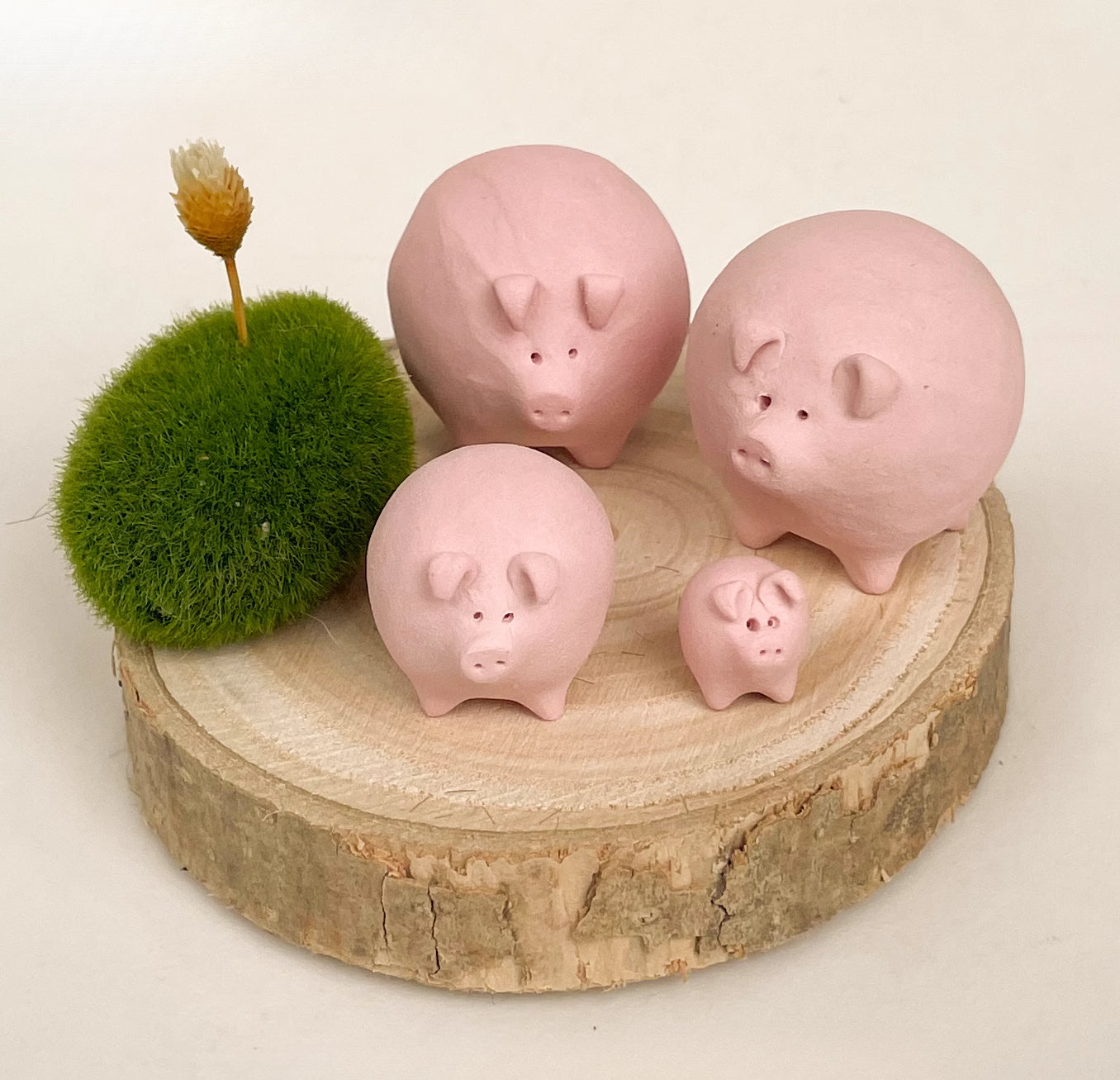 Gohobi x Little Diary Handmade Ceramic Pink Pig