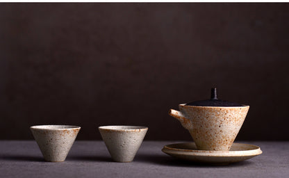 Gohobi Handmade Japanese Style Black and White Gaiwan