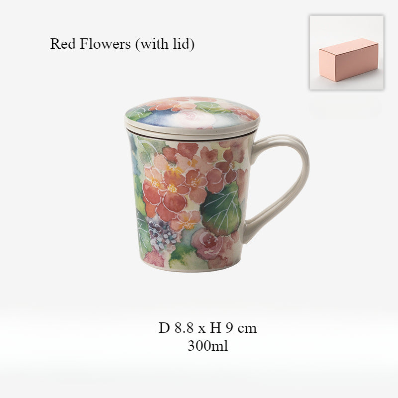 [Made In Japan] Gohobi Japanese Flowers Mug Coffee Cup