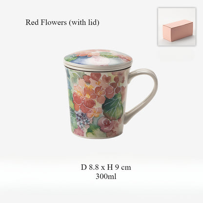 [Made In Japan] Gohobi Japanese Flowers Mug Coffee Cup