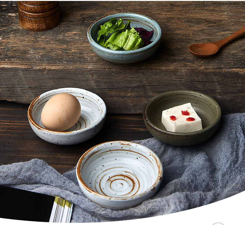 Gohobi Petite assiette à sauce de style japonais faite à la main